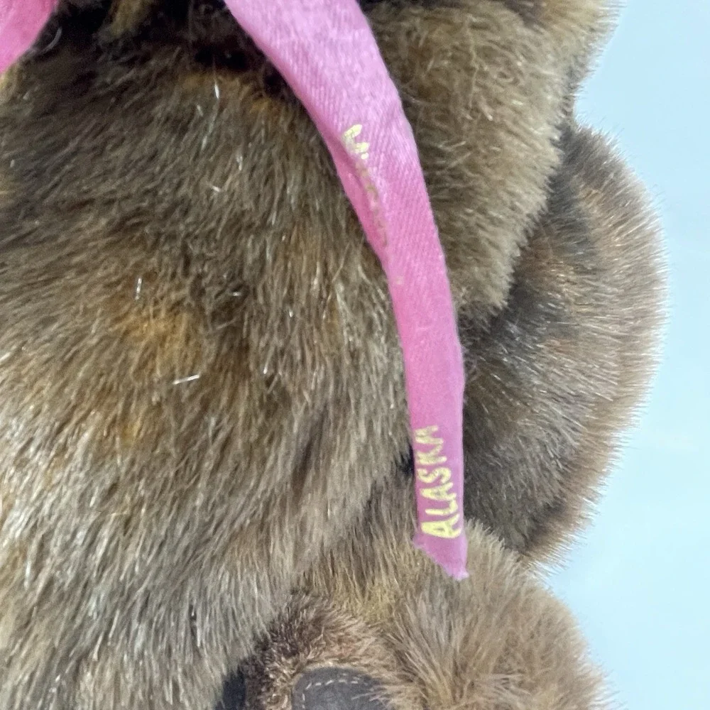 Vintage MJC World of Quality Brown Teddy Bear Alaska Ribbon 1992 17